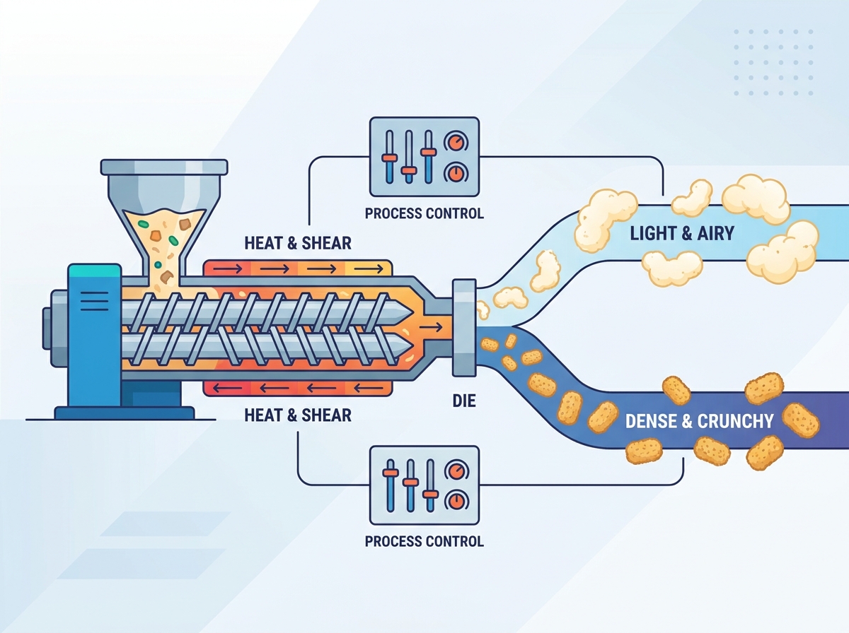 Twin Screw Extrusion Puffed Snacks