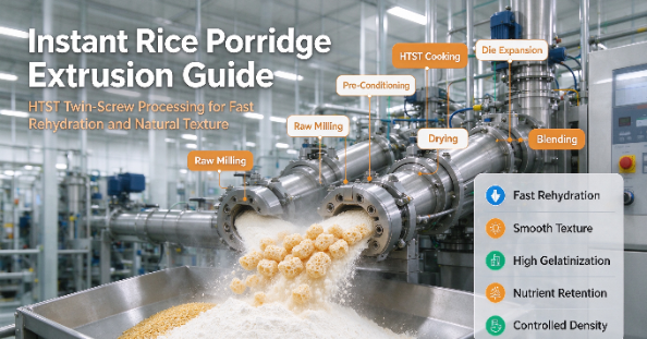 How to Produce Instant Rice Porridge by Extrusion